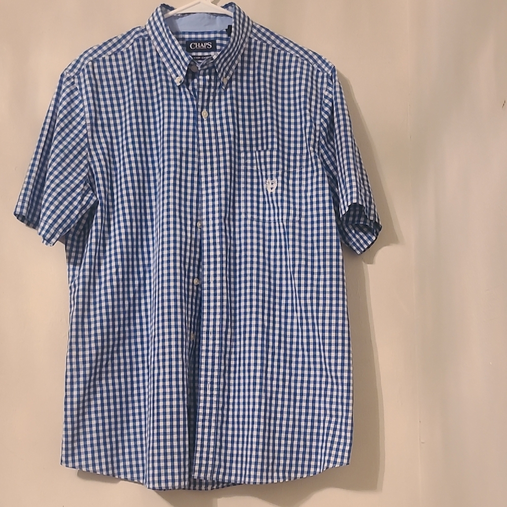 Chaps Blue Checkered Men's Shirt